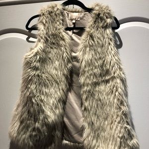 Faux fur vest